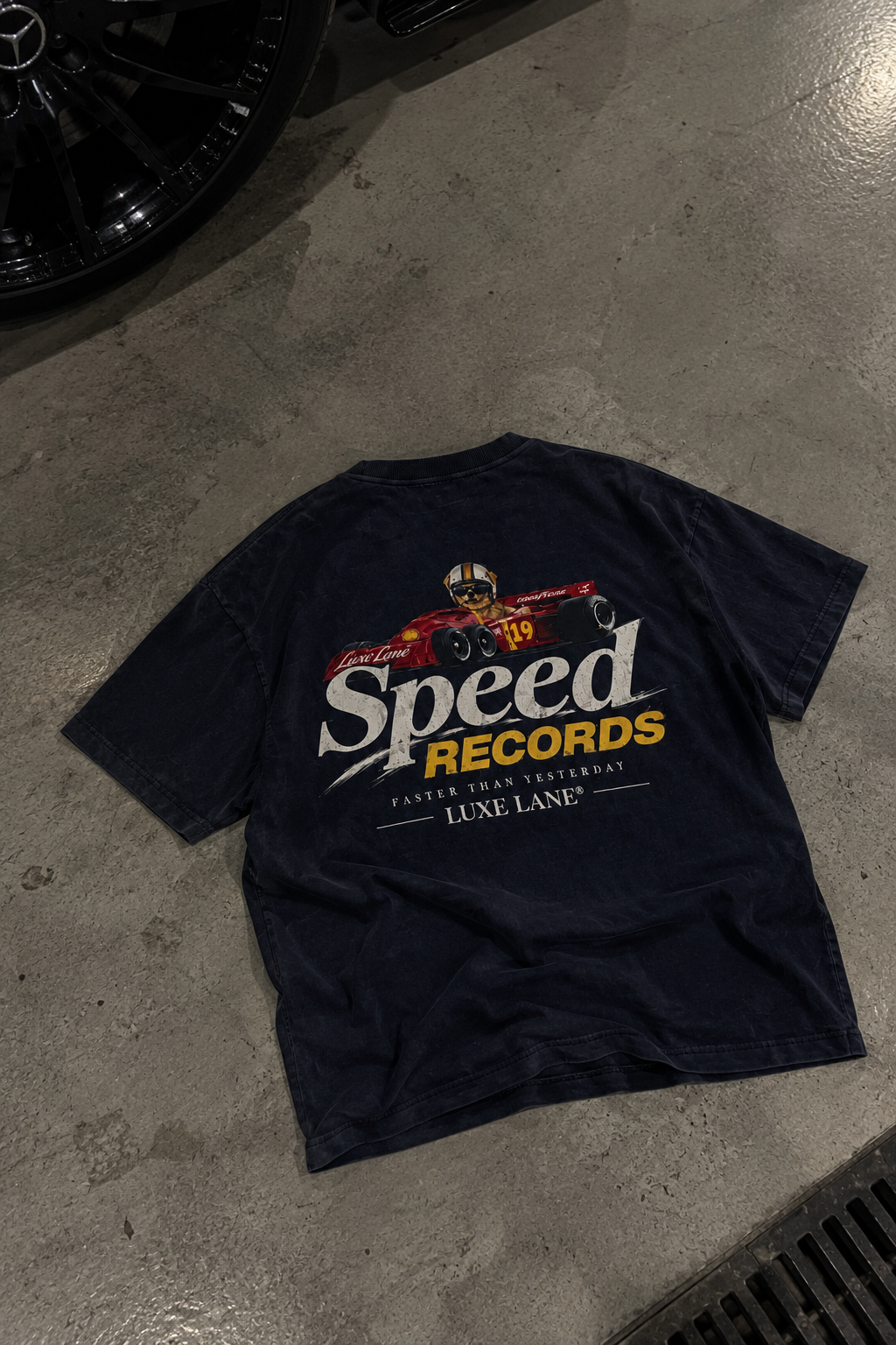 Racing Tee Navy Blue