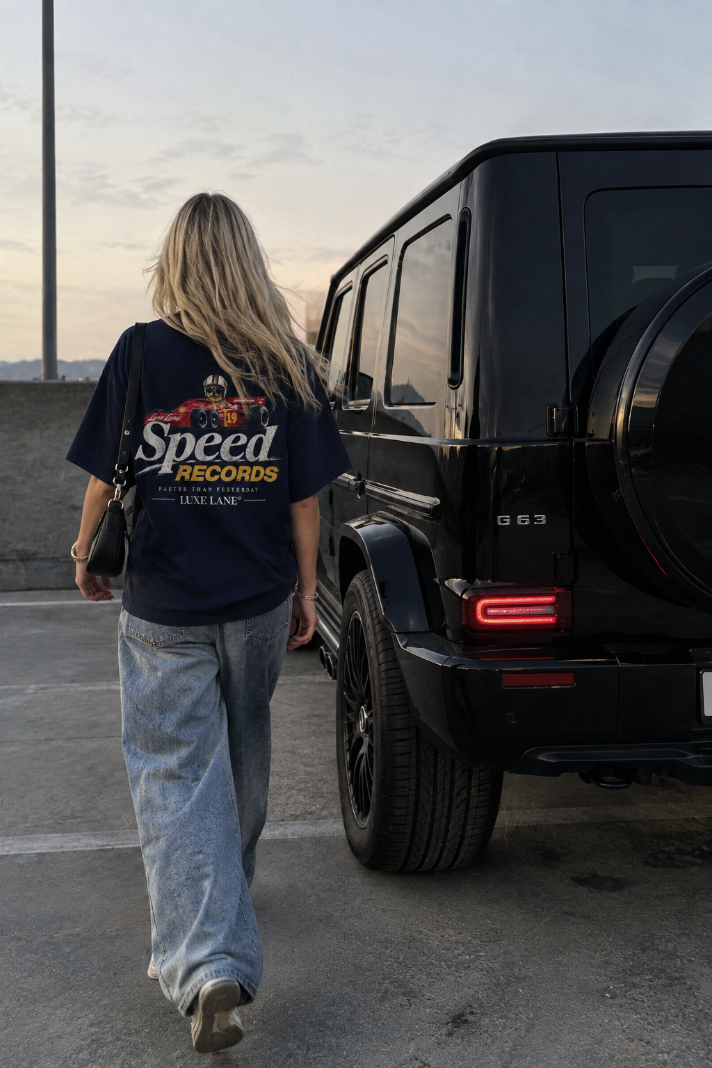 Racing Tee Navy Blue